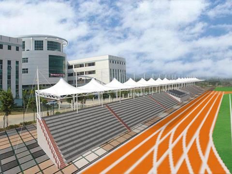 操场张拉青青草官网下载看台 